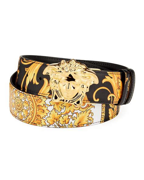 versace reversible barocco palazzo belt|Versace Men's Reversible Barocco Medusa Leather Belt.